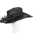 Fascinators Online - Black organza hat