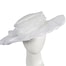 Fascinators Online - White organza hat