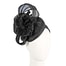 Fascinators Online - Black pillbox fascinator with large flower by Fillies Collection