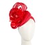 Fascinators Online - Red pillbox fascinator with large flower by Fillies Collection