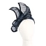Fascinators Online - Navy twists of silk abaca fascinator by Fillies Collection
