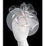 Fascinators Online - Ecru custom made cocktail hat