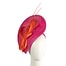 Fascinators Online - Bespoke fuchsia & orange sinamay fascinator by Max Alexander
