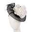 Fascinators Online - Black Max Alexander fascinator with white flower