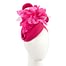 Fascinators Online - Tall fuchsia felt pillbox with flower by Fillies Collection