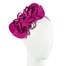 Fascinators Online - Fuchsia felt flower fascinator headband