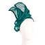 Fascinators Online - Teal twists of silk abaca fascinator by Fillies Collection