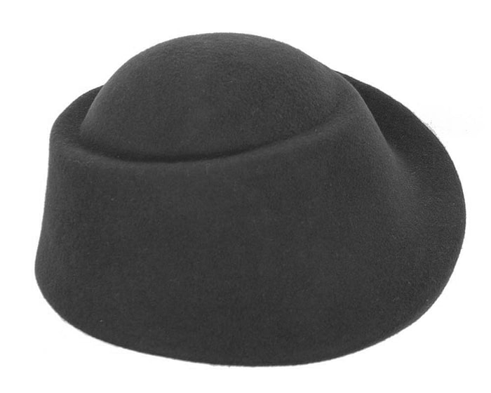 Designers black felt hat - Image 4