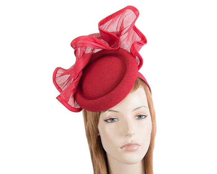 Fascinators Online - Exclusive red winter fascinator by Fillies Collection