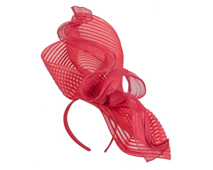 Fascinators Online - Tall Australian Made red racing fascinator by Fillies Collection