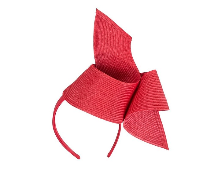 Fascinators Online - Stylish red Australian Made racing fascinator by Max Alexander