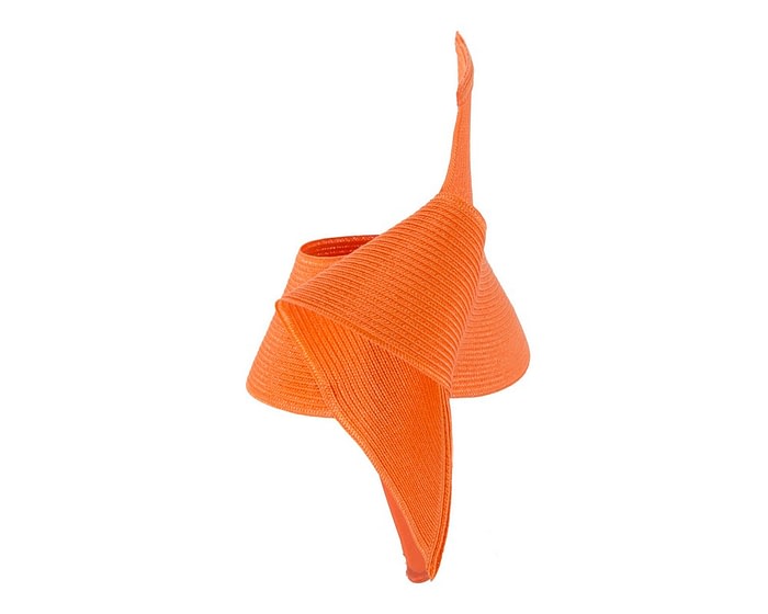 Fascinators Online - Stylish orange Australian Made racing fascinator by Max Alexander