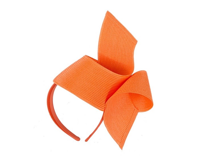 Stylish orange Australian Made racing fascinator by Max Alexander - Image 2