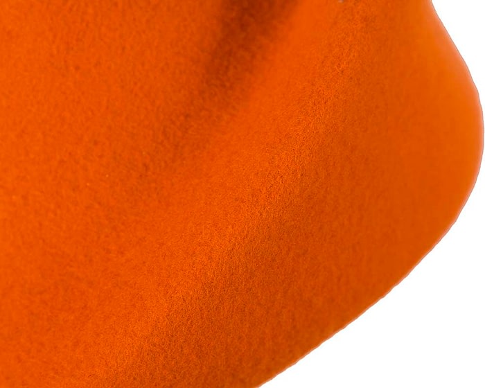 Designers orange felt hat - Image 4