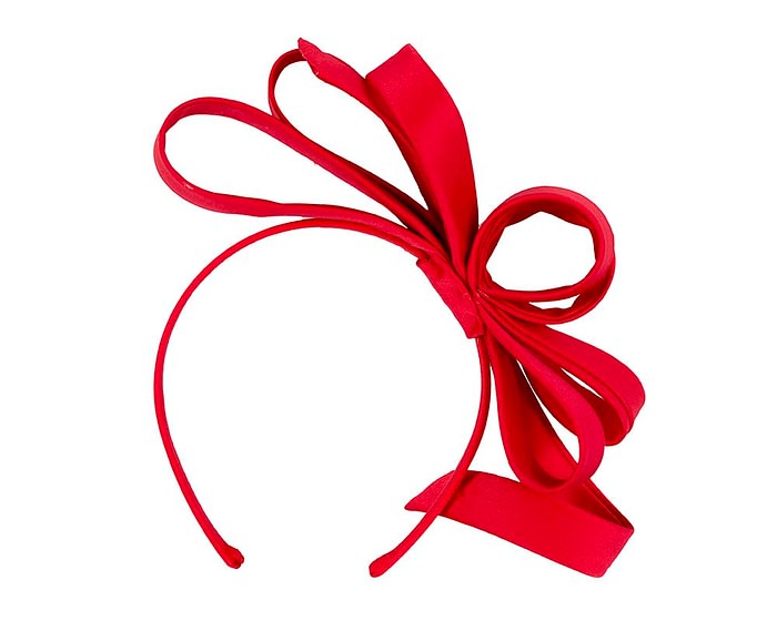 Fascinators Online - Red bow racing fascinator by Max Alexander