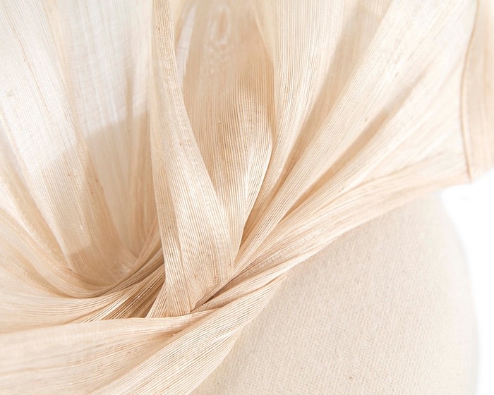 Bespoke cream winter pillbox fascinator by Fillies Collection - Image 5