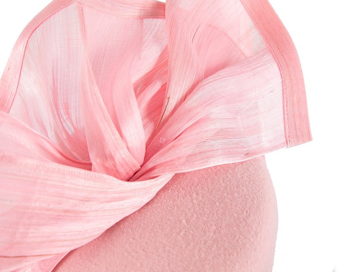 Bespoke pink winter pillbox fascinator by Fillies Collection - Image 5