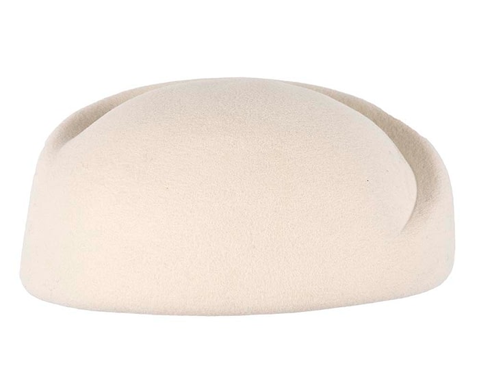 Fascinators Online - Designers cream felt winter fashion hat by Max Alexander