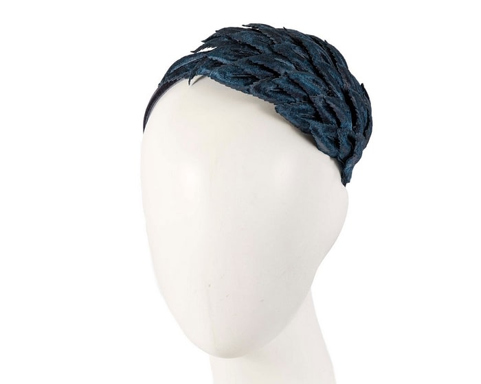 Petite navy fascinator by Max Alexander