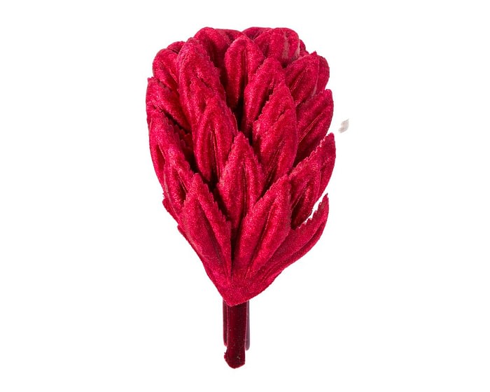 Petite red fascinator by Max Alexander - Image 3