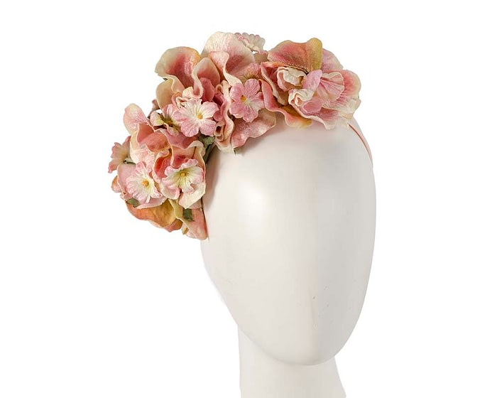 Pink flower headband by Max Alexander