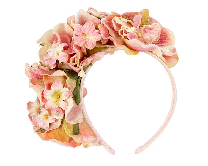 Fascinators Online - Pink flower headband by Max Alexander