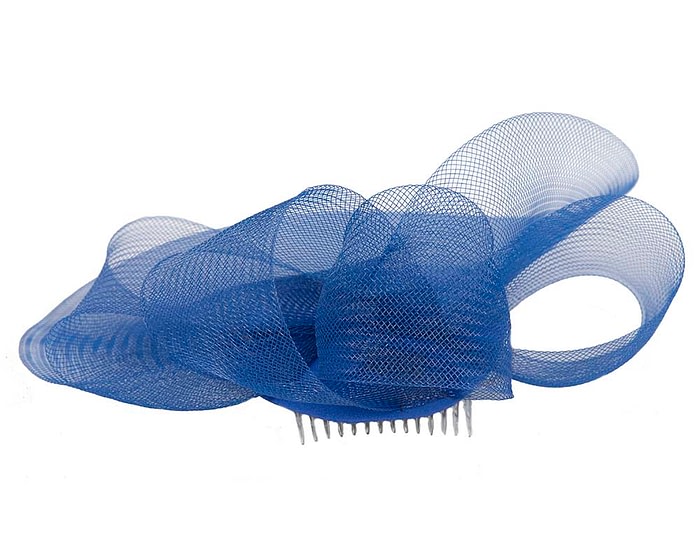 Fascinators Online - Royal Blue custom made Mother of the Bride cocktail hat