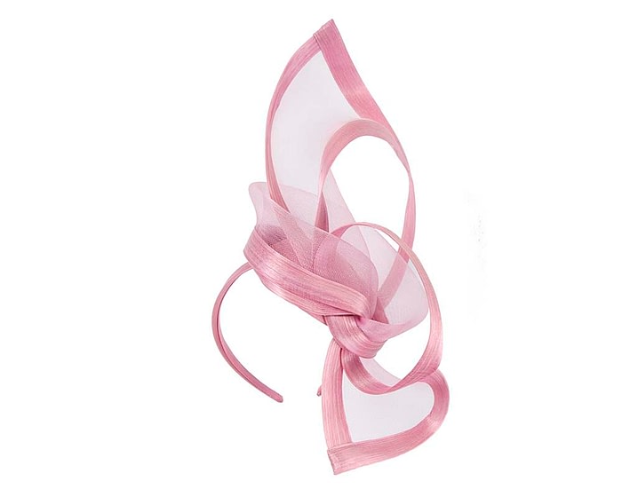 Edgy dusty pink fascinator by Fillies Collection - Image 2