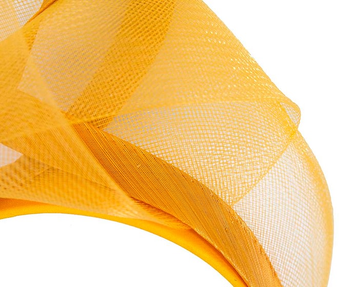 Gold yellow turban headband by Fillies Collection - Image 3