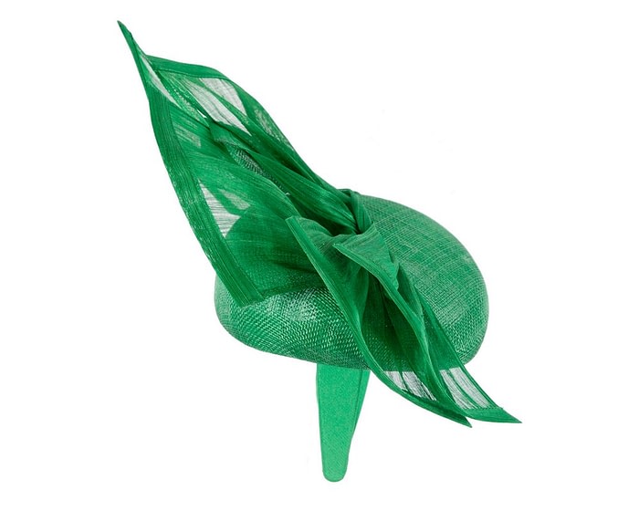 Bespoke green racing pillbox fascinator by Fillies Collection - Image 4