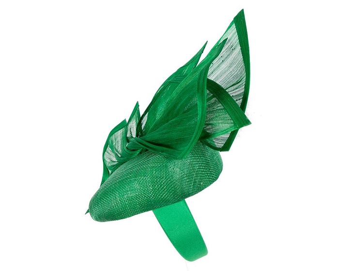 Bespoke green racing pillbox fascinator by Fillies Collection - Image 3