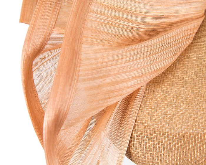 Bespoke nude racing pillbox fascinator by Fillies Collection - Image 5