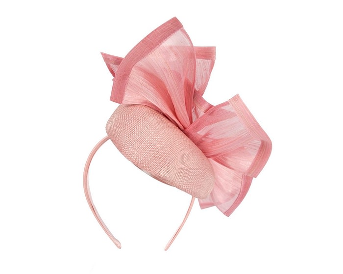 Fascinators Online - Bespoke pink racing pillbox fascinator by Fillies Collection