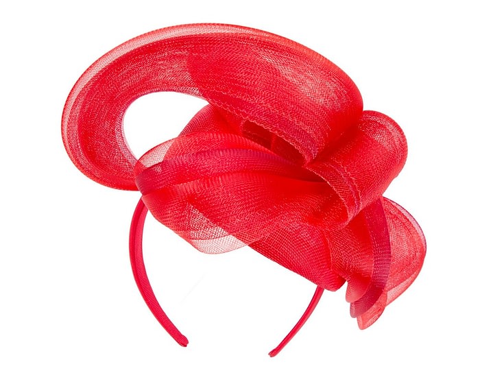 Large red fascinator by Fillies Collection - Image 6
