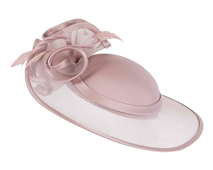Tea rose custom made Mother of the Bride hat by Cupids Millinery - Image 2