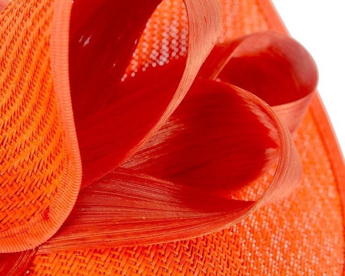 Orange fascinator with bow by Fillies Collection - Image 4