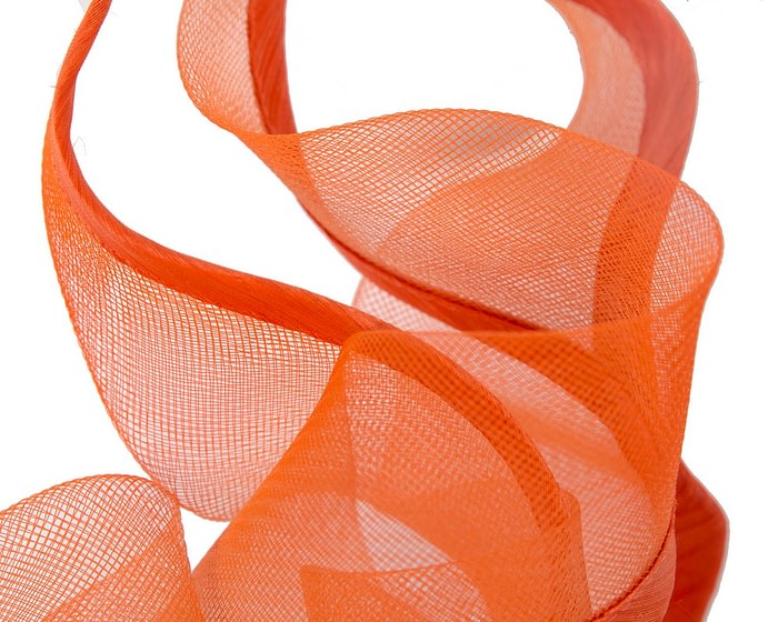 Bespoke large orange racing fascinator by Fillies Collection - Image 3