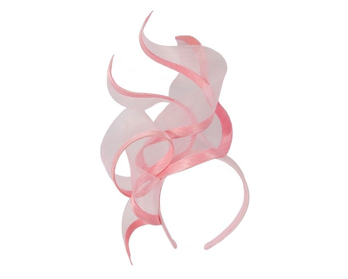 Bespoke large pink racing fascinator by Fillies Collection - Image 2