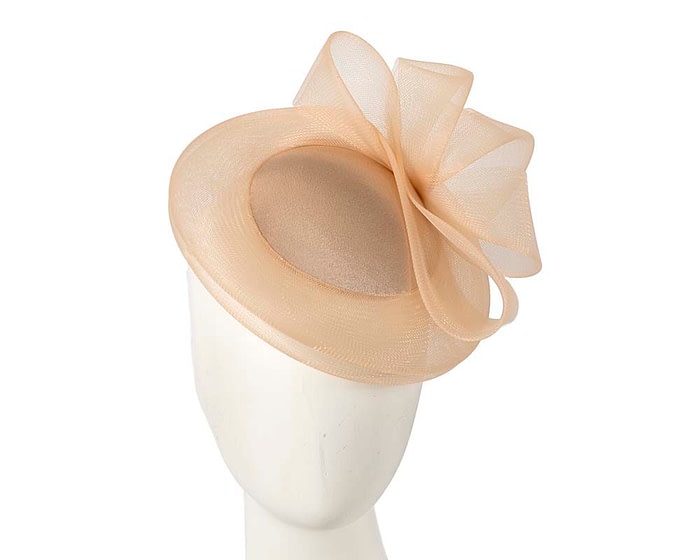 Cashew custom made cocktail hat by Cupids Millinery