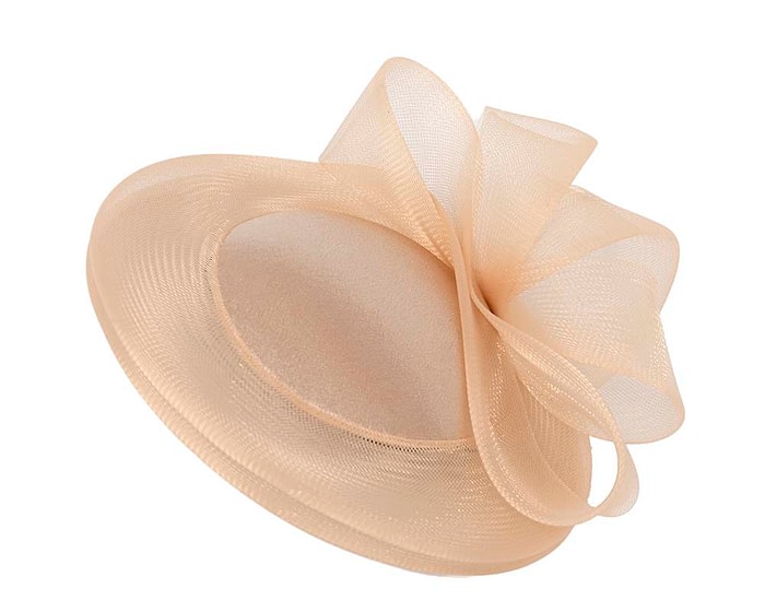 Fascinators Online - Cashew custom made cocktail hat by Cupids Millinery