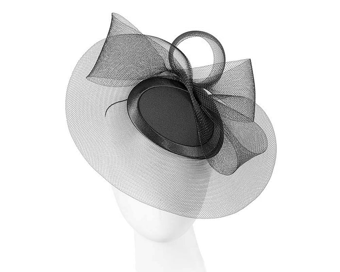 Black custom made Mother of the Bride cocktail hat