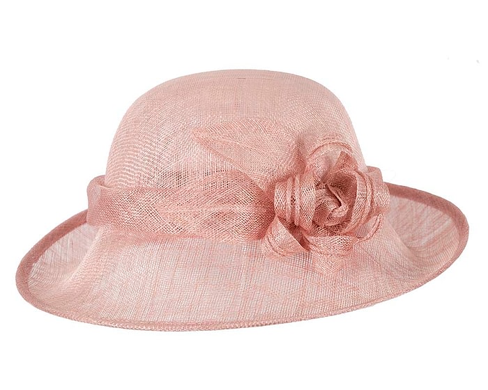 Fascinators Online - Dusty Pink cloche spring fashion hat by Max Alexander