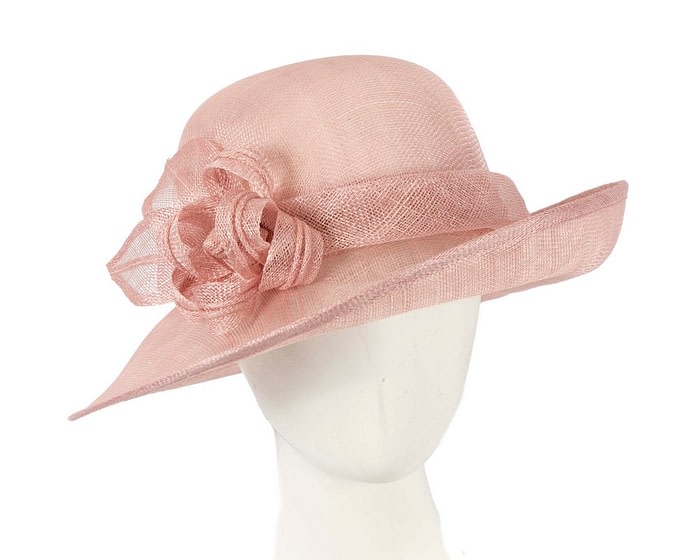 Dusty Pink cloche spring fashion hat by Max Alexander