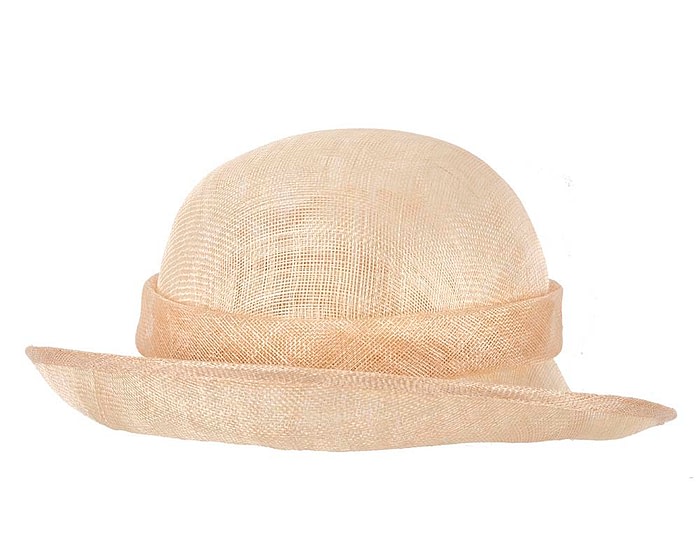 Nude cloche spring fashion hat by Max Alexander - Image 3