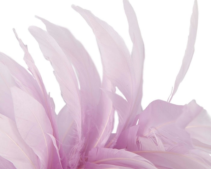 Lilac feather bunch fascinator by Max Alexander - Image 3