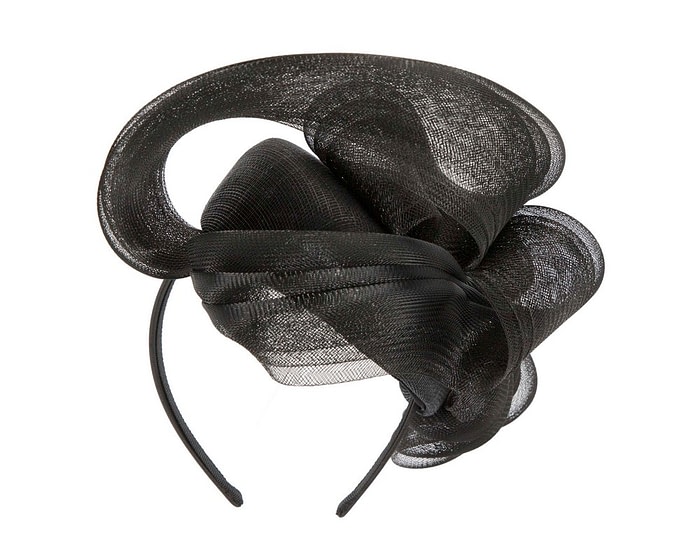 Large black fascinator by Fillies Collection - Image 6