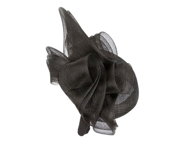 Fascinators Online - Large black fascinator by Fillies Collection