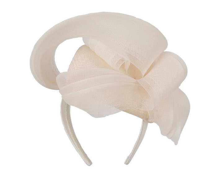 Fascinators Online - Large cream fascinator by Fillies Collection