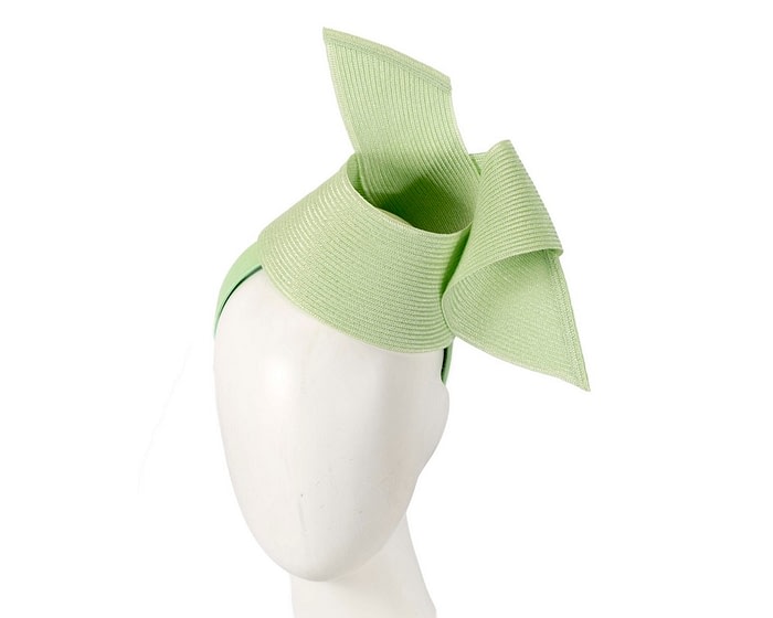 Fascinators Online - Stylish lime Australian Made racing fascinator by Max Alexander