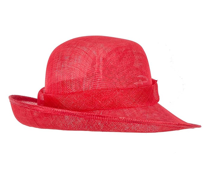 Red cloche spring fashion hat by Max Alexander - Image 3